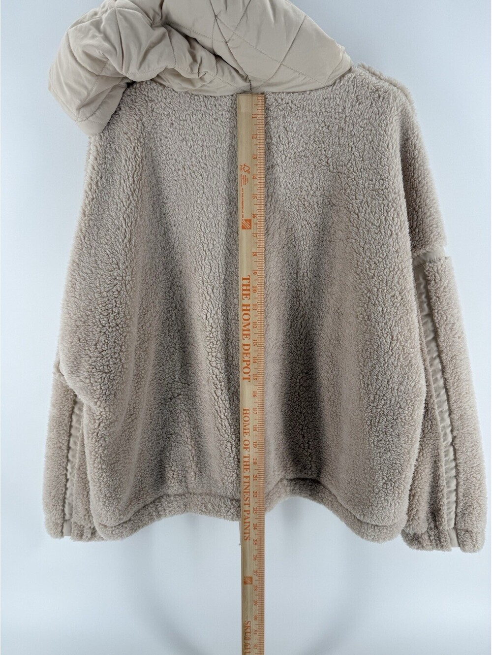 Joy Lab woman's size L long sleeve 1/2 zip extra soft pullover Tan NWT - Picture 6 of 8